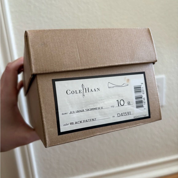 Cole Haan Juliana Skimmer II Flat in Black Patent - Picture 5 of 5